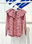 Blusa Vichy Cuello Bobo